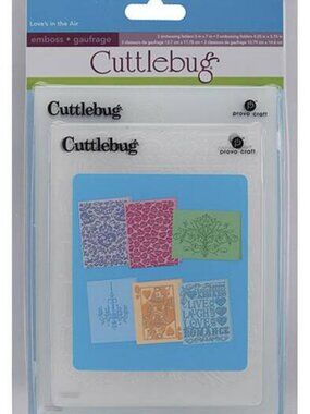 Love's In The Air - Cuttlebug Embossing Folders Set of 6